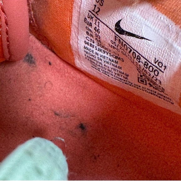Nike Men's Bronze and Orange Athletic Shoes - Picture 8 of 8